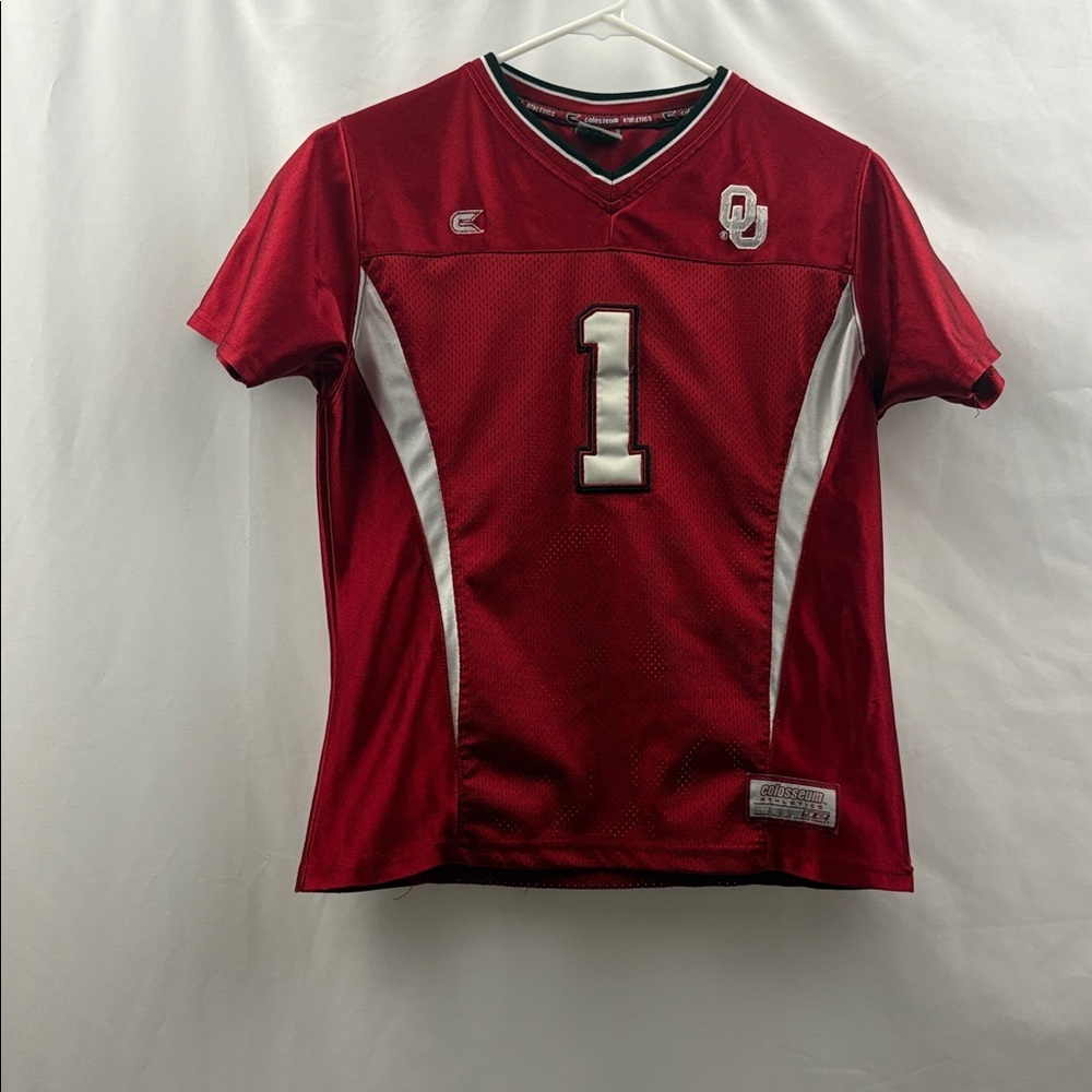 Colosseum Oklahoma OU Sooners Football Jersey #1 Youth Kids Size Medium Stitched